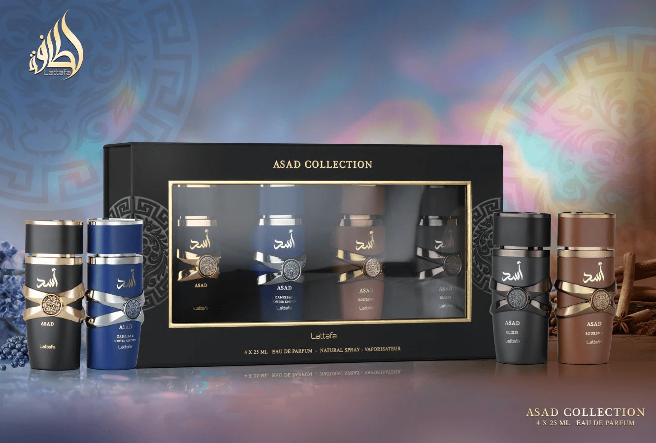 Lattafa Asad Collection Eau de Parfum 4x25 ml