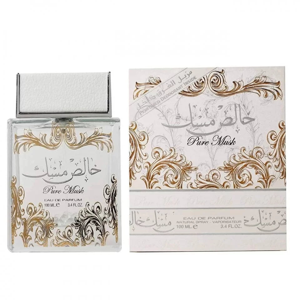 Lattafa Perfume Pure Musk Eau de Parfum 100ml + Gift Deodorant Spray 50 ml