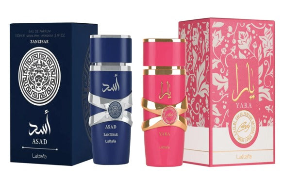 Bundle Lattafa Asad Zanzibar & Yara Candy