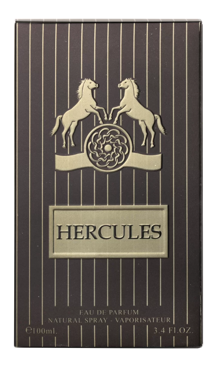 Maison Alhambra Hercules EDP 100ml – close-up of bottle label and cap detail | MyPerfumes UK