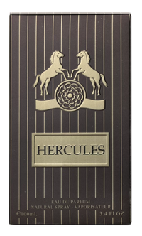 Maison Alhambra Hercules EDP 100ml – close-up of bottle label and cap detail | MyPerfumes UK