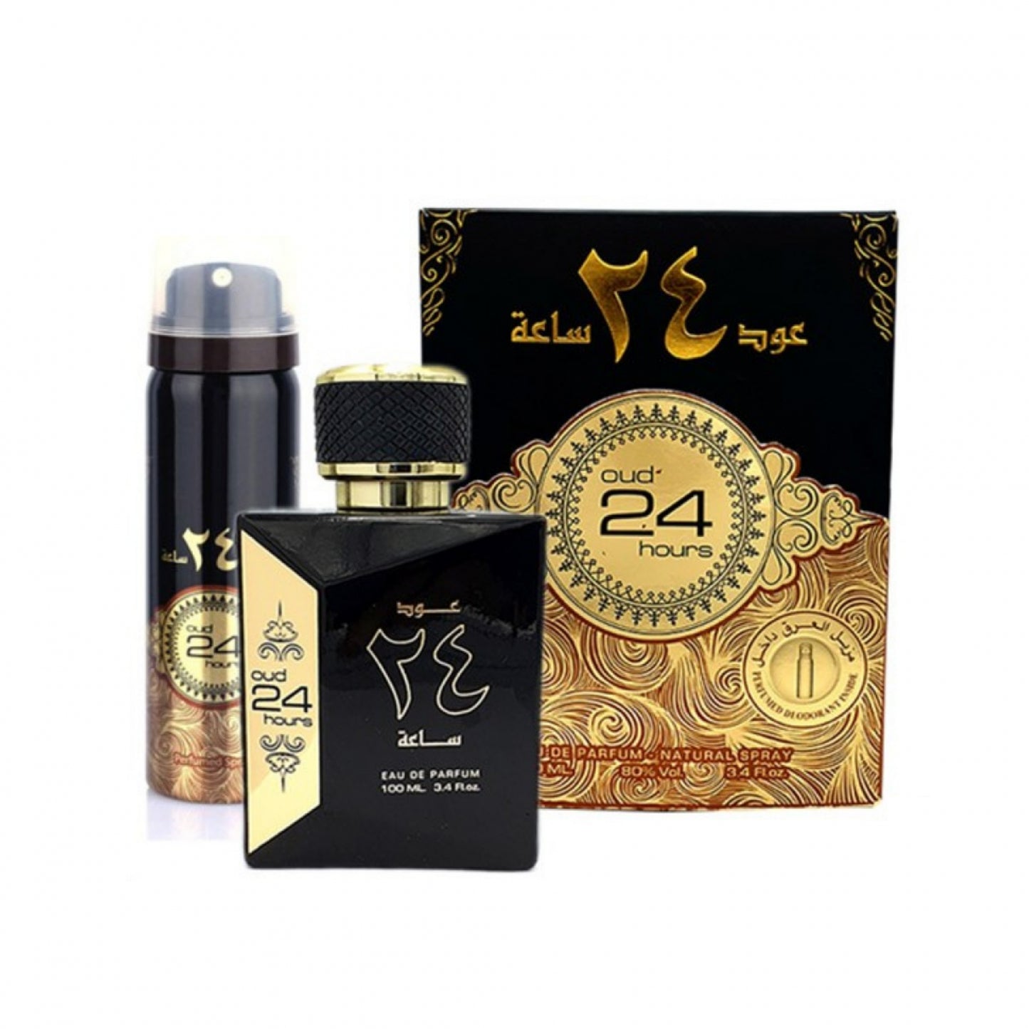 Ard Al Zaafaran Perfume Oud 24 Hours Eau de Parfum 100ml + Deodorant Gift