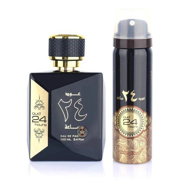 Ard Al Zaafaran Perfume Oud 24 Hours Eau de Parfum 100ml + Deodorant Gift